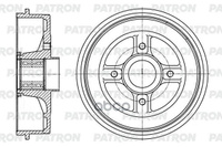 Барабан Тормозной Renault Lada Logan / Sandero / X-Ray / Vesta 04- (D=203,3 Mm) (C Подшипником И Кольцом Abs!!!) PATRON