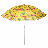 Зонт пляжный D=170см, h-190см «Фламинго» желтый ДоброСад Добросад
