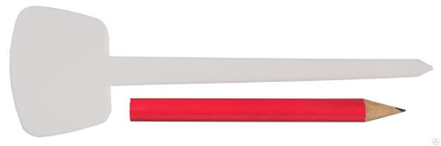 Набор меток-ориентиров GRINDA для засеянных грядок 25 ярлыков тип - Т + карандаш, 125 мм