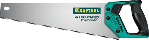 Ножовка универсальная Alligator Universal 7, 400 мм, 7 TPI 3D зуб, KRAFTOOL