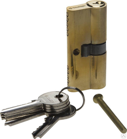 Механизм ЗУБР Мастер цилиндровый, тип ключ-ключ, цвет латунь, 5-PIN, 70 мм Зубр
