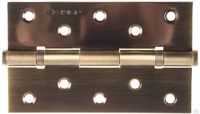 Петля универсальная ЗУБР ЭКСПЕРТ, 2 подшипника, цвет ст латунь AB, с крепежом, 125х75х2,5 мм, 2 шт Зубр