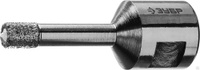 Высокоскоростная алмазная коронка для шлифмашинки угловой М14 d 6 мм по керамограниту и железобетону, ЗУБР Профессионал