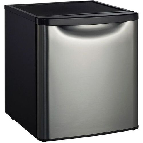 Холодильник однокамерный WILLMARK XR-50SS черный/серебристый