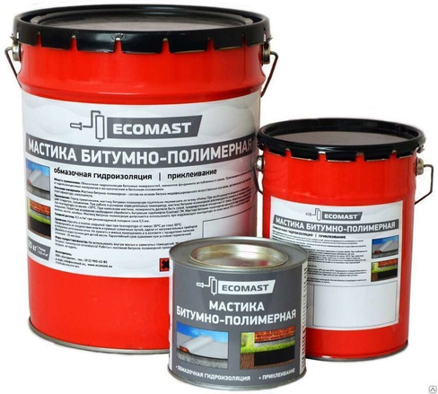Мастика битумно-полимерная ECOMAST 21,5л. Ecomast