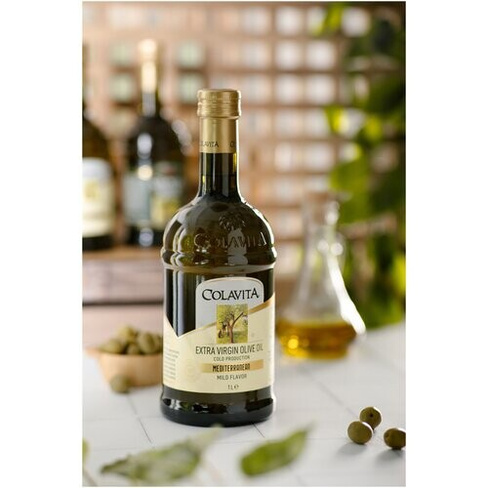 Масло оливковое нерафинированное высшего качества Colavita E.V. "Mediterranean" 1 литр ColavitA