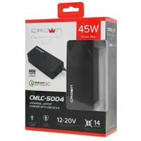 Блок питания CROWN MICRO CMLC-5004 для ноутбуков универсальный Crown micro