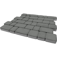 Тротуарная плитка Инсбрук Альт, 40 мм, серый, гладкая