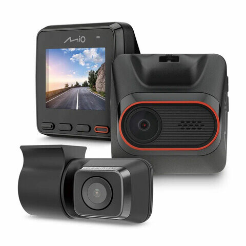 Видеорегистратор автомобильный MIO MiVue C420D, экр 2" 135° 1920x1080 Full HD GPS, камера задн. вида, MIO-MIVUE-C420D