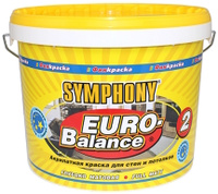 Symphony EURO Balance 2 краска для стен и потолков белая (база A) 9 л