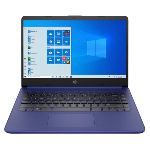 Ноутбук HP 14-dq0050nr, 14" HD Сенсорный, 4Гб/64Гб, Celeron N4020, сине-фиолетовый, английская клавиатура