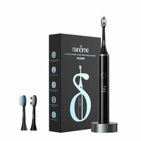 Электрическая зубная щетка Nandme NX9000, водонепроницаемая, с ЖК-дисплеем и индуктивной зарядкой, чёрная nandme