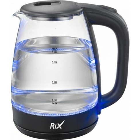 Чайник электрический Rix RKT-1820G, 1500Вт, черный