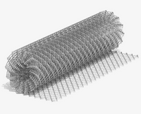 Сетка-рабица с полимерным покрытием, Диам. 2.6 мм, Размер ячейки: 40х40 мм