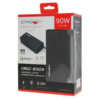 Блок питания CROWN MICRO CMLC-6009 для ноутбуков Sony, Lenovo, Toshiba, Samsung, DELL, Acer, ASUS, HP
